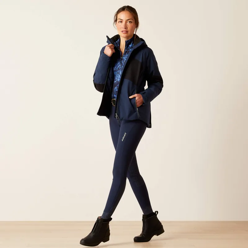 Ariat Women's Valor Waterproof Jacket - Navy Colorblock-2